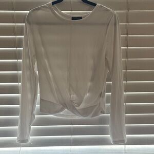 Elegant White Long Sleeve Tee